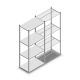 Fachbodenregal Light Duty 2000x850x500 mm (HxBxT) 4 Ebenen Grundregal