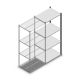 Fachbodenregal Medium Duty 2000x850x600 mm (HxBxT) 4 Ebenen anthrazit Anbauregal