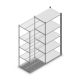 Fachbodenregal Medium Duty 2000x850x600 mm (HxBxT) 5 Ebenen anthrazit Anbauregal