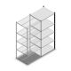 Fachbodenregal Medium Duty 2000x850x700 mm (HxBxT) 5 Ebenen anthrazit Anbauregal