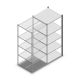 Fachbodenregal Medium Duty 2000x850x800mm (HxBxT) 5 Ebenen anthrazit Anbauregal