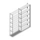 Fachbodenregal Medium Duty 2000x1000x300mm (HxBxT) 6 Ebenen anthrazit Anbauregal