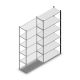 Fachbodenregal Medium Duty 2200x1000x400 mm (HxBxT) 6 Ebenen anthrazit Anbauregal