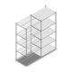 Fachbodenregal Medium Duty 2200x1000x700 mm (HxBxT) 5 Ebenen verzinkt Anbauregal