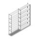 Fachbodenregal Medium Duty 2200x1150x300 mm (HxBxT) 6 Ebenen anthrazit Anbauregal