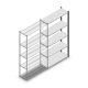 Fachbodenregal Medium Duty 2200x1150x400 mm (HxBxT) 5 Ebenen anthrazit Anbauregal
