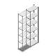 Fachbodenregal Medium Duty 2000x550x300mm (HxBxT) 6 Ebenen anthrazit Anbauregal