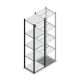 Fachbodenregal Medium Duty 2200x550x500 mm (HxBxT) 5 Ebenen anthrazit Grundregal