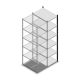 Fachbodenregal Medium Duty 2000x550x800mm (HxBxT) 6 Ebenen anthrazit Anbauregal