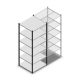 Fachbodenregal Medium Duty 2200x850x800 mm (HxBxT) 6 Ebenen anthrazit Grundregal