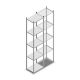 Fachbodenregal Medium Duty 2500x550x400 mm (HxBxT) 5 Ebenen verzinkt Grundregal