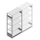 Fachbodenregal Heavy Duty 2000x1000x500 mm (HxBxT) 5 Ebenen 150 kg Grundregal