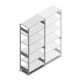 Fachbodenregal Heavy Duty 2500x1000x500 mm (HxBxT) 6 Ebenen 250 kg Grundregal