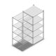 Fachbodenregal Light Duty 2000x850x800 mm (HxBxT) 5 Ebenen Anbauregal
