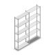 Fachbodenregal Light Duty 2500x1000x300 mm (hxbxt) 5 Ebenen Anfangsregal