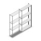 Fachbodenregal Medium Duty 2000x1000x300 mm (HxBxT) 4 Ebenen anthrazit Anbauregal