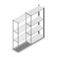 Fachbodenregal Medium Duty 2000x1000x400 mm (HxBxT) 4 Ebenen anthrazit Anbauregal