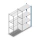 Fachbodenregal Medium Duty 2000x1000x500 mm (HxBxT) 4 Ebenen blau Anbauregal
