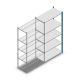 Fachbodenregal Medium Duty 2000x1000x500 mm (HxBxT) 5 Ebenen blau Anbauregal