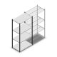 Fachbodenregal Medium Duty 2000x1000x600 mm (hxbxt) 4 Ebenen anthrazit Anfangsregal