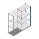Fachbodenregal Medium Duty 2000x1000x600 mm (hxbxt) 4 Ebenen blau Anbauregal