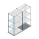 Fachbodenregal Medium Duty 2000x1000x700 mm (hxbxt) 4 Ebenen blau Anfangsregal
