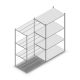 Fachbodenregal Medium Duty 2000x1150x700 mm (HxBxT) 4 Ebenen verzinkt Anbauregal
