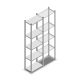 Fachbodenregal Medium Duty 2000x550x300 mm (hxbxt) 5 Ebenen verzinkt Anfangsregal