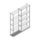 Fachbodenregal Medium Duty 2000x850x300 mm (HxBxT) 5 Ebenen verzinkt Anbauregal