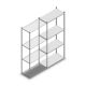 Fachbodenregal Medium Duty 2000x850x400 mm (HxBxT) 4 Ebenen verzinkt Anbauregal