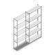 Fachbodenregal Medium Duty 2200x1000x300 mm (hxbxt) 5 Ebenen verzinkt Anbauregal