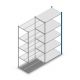 Fachbodenregal Medium Duty 2200x1000x600 mm (hxbxt) 5 Ebenen blau Anbauregal