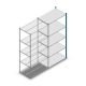 Fachbodenregal Medium Duty 2200x1000x600 mm (HxBxT) 5 Ebenen blau Anbauregal
