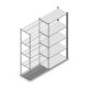 Fachbodenregal Medium Duty 2200x1000x800 mm (HxBxT) 5 Ebenen anthrazit Anbauregal