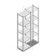 Fachbodenregal Medium Duty 2200x550x400 mm (HxBxT) 5 Ebenen verzinkt Grundregal