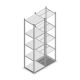 Fachbodenregal Medium Duty 2200x550x500 mm (HxBxT) 5 Ebenen verzinkt Grundregal
