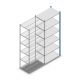 Fachbodenregal Medium Duty 2500x1000x600 mm (hxbxt) 6 Ebenen blau Anbauregal