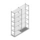 Fachbodenregal Medium Duty 2500x850x400 mm (HxBxT) 6 Ebenen verzinkt Grundregal
