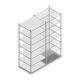 Fachbodenregal Medium Duty 3000x1000x800 mm (HxBxT) 7 Ebenen verzinkt Grundregal