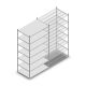 Fachbodenregal Medium Duty 3000x1300x800 mm (HxBxT) 7 Ebenen verzinkt Grundregal