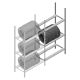 Reifenregal Medium Duty 2200x1000x700 mm (HxBxT) 3 Ebenen Anbauregal