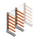 Medium Kragarmregal IT einseitig 1990x1000x800 mm (HxBxT) 5 Ebenen Grundregal