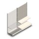 Wandregal mit Perforation Tego 1800x1000x470 mm (hxbxt) 2 Ebenen RAL9001 Anbauregal
