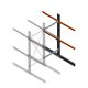 Schweres Kragarmregal beidseitig 3000x1200x1200 mm (HxBxT) 2 Ebenen Anbauregal