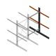 Schweres Kragarmregal beidseitig 3000x1500x1200 mm (HxBxT) 2 Ebenen Anbauregal