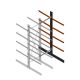 Schweres Kragarmregal beidseitig 4000x1200x1200mm (HxBxT) 4 Ebenen Anbauregal