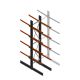 Schweres Kragarmregal beidseitig 5000x1000x1200 mm (HxBxT) 4 Ebenen Grundregal