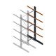 Schweres Kragarmregal beidseitig 5000x1200x1200 mm (HxBxT) 4 Ebenen Anbauregal