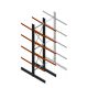 Schweres beidseitiges Kragarmregal 5000x1200x1200 mm (HxBxT) 4 Ebenen Grundregal