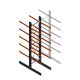 Schweres Kragarmregal beidseitig 5000x1200x1200mm (HxBxT) 5 Ebenen Grundregal